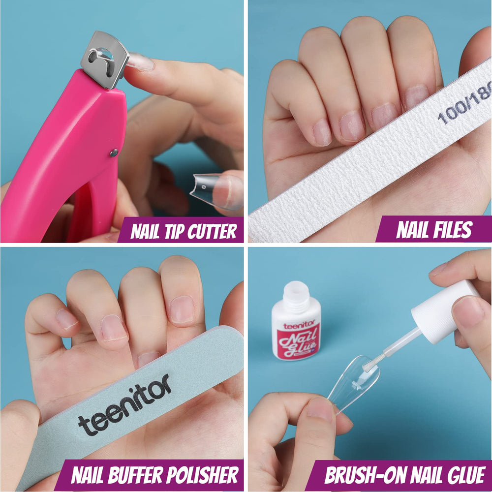 Teenitor nail art brushes set for precise decorating and creative design.