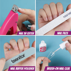 Teenitor nail art brushes set for precise decorating and creative design.