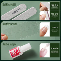 Teenitor nail art stickers sheet for personalized nail decorations.