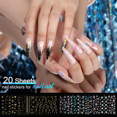 Teenitor shining nail sequins deliver eye-catching sparkle