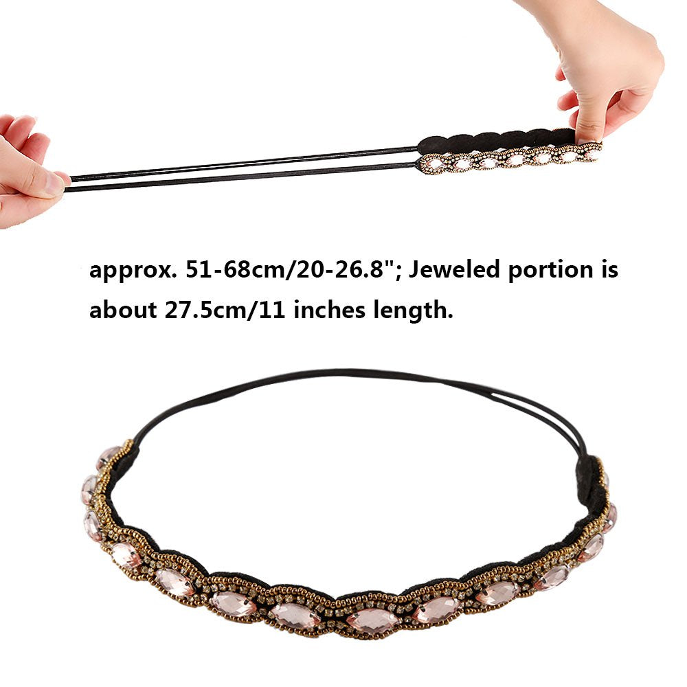 Teenitor sparkly rhinestone headbands style upgrade for everyday wear