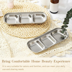 Teenyyou face mask tray with three grids for organized regimen