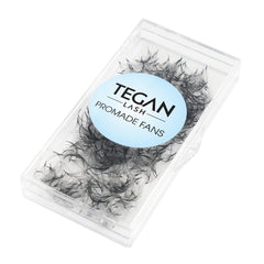 Tegan LASH 500 promade fans close-up showing lightweight, natural-looking extensions