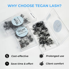 TEGAN LASH heat-treated base maintains curl throughout wear.