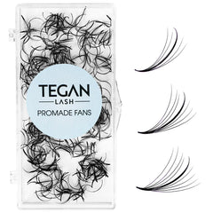 TEGAN LASH wispy fans in a 500-pack for fast, full-volume lash sets.
