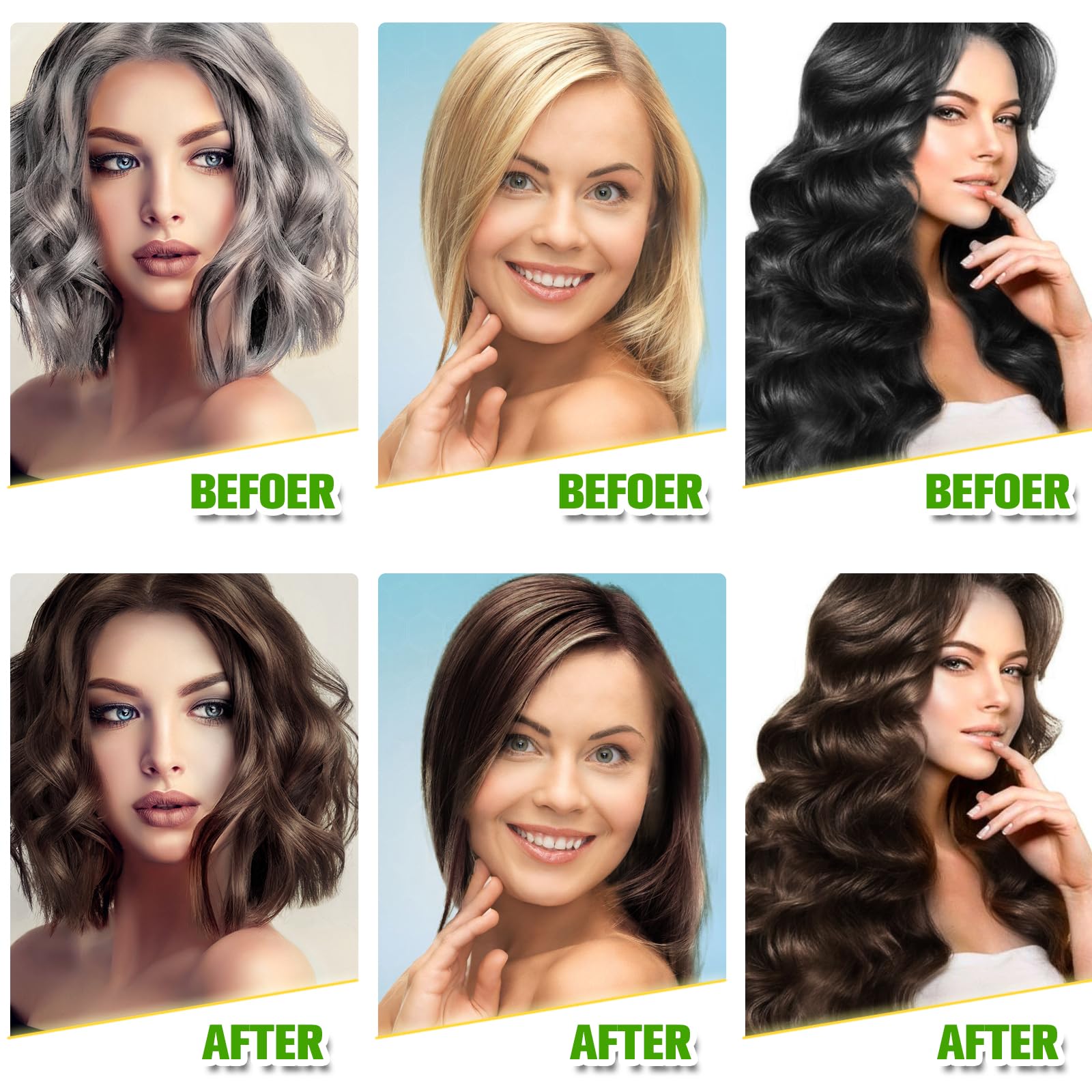 Temgofeau natural plant extracts label signals gentle nourishment for hair.