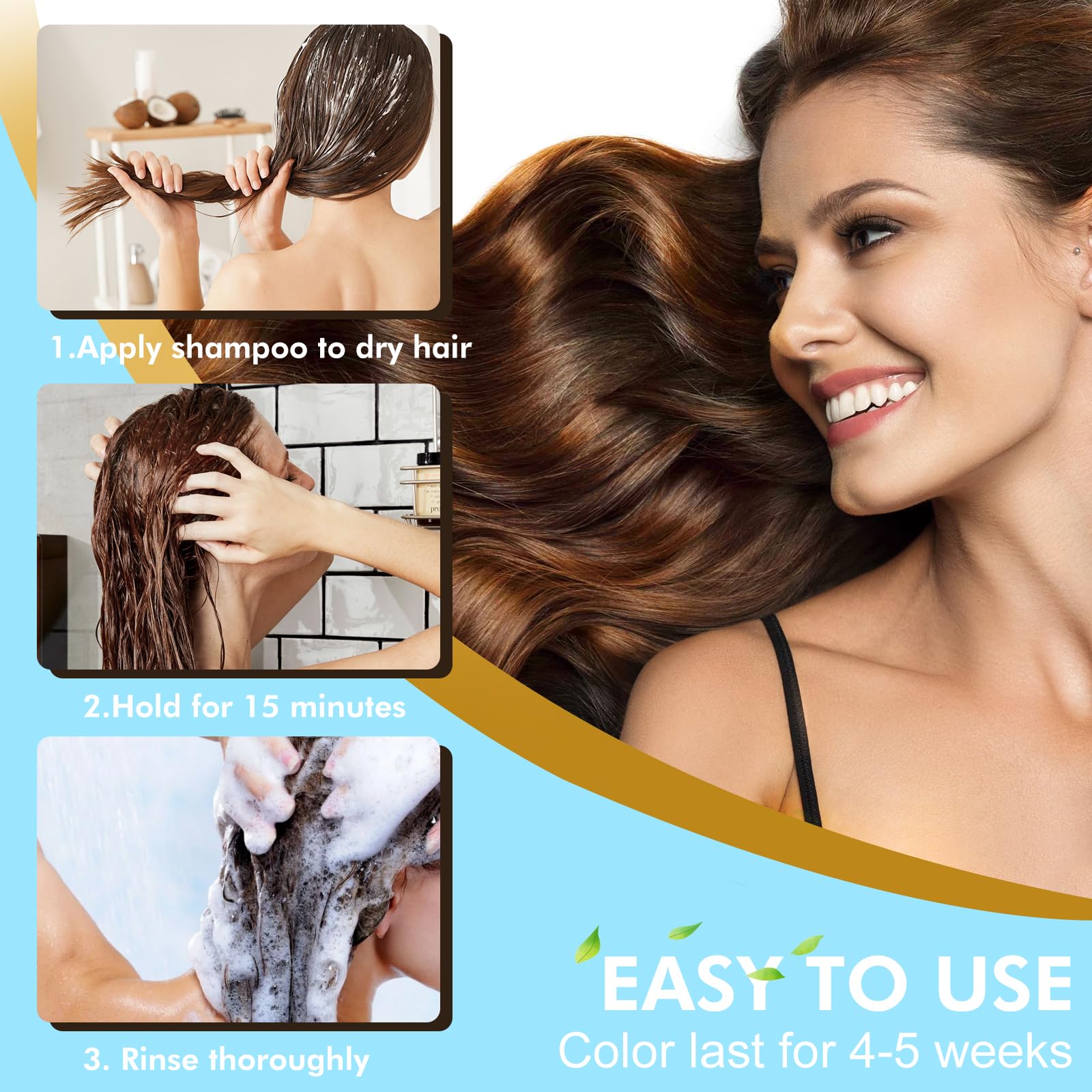Temgofeau natural plant extracts nourish hair gently