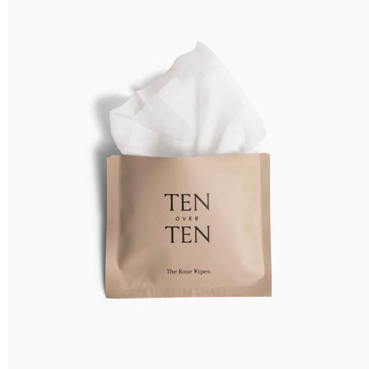 Tenoverten Rose Wipes with natural fragrance for safe polish removal at home.