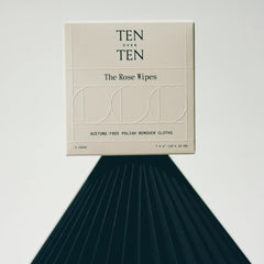 Tenoverten Rose Wipes packaging features an eco-friendly FSC box with soy ink.