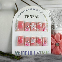 TENPAL almond duck nails design for elegant, natural-looking nails