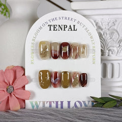 TENPAL Autumn Winter Ombre Yellow Leaves pattern for seasonal elegance.
