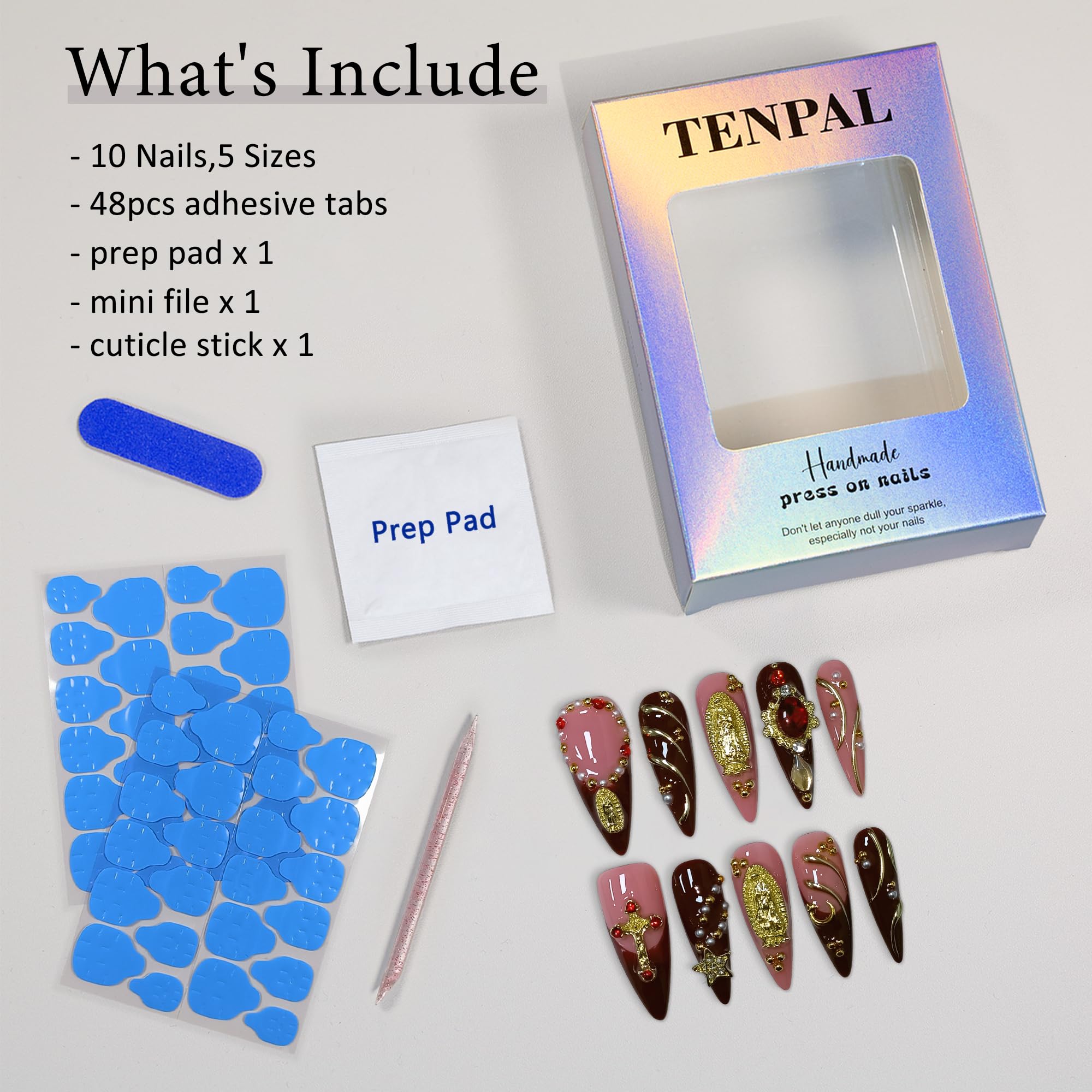 TENPAL care tips to extend wear and preserve 3D charms.
