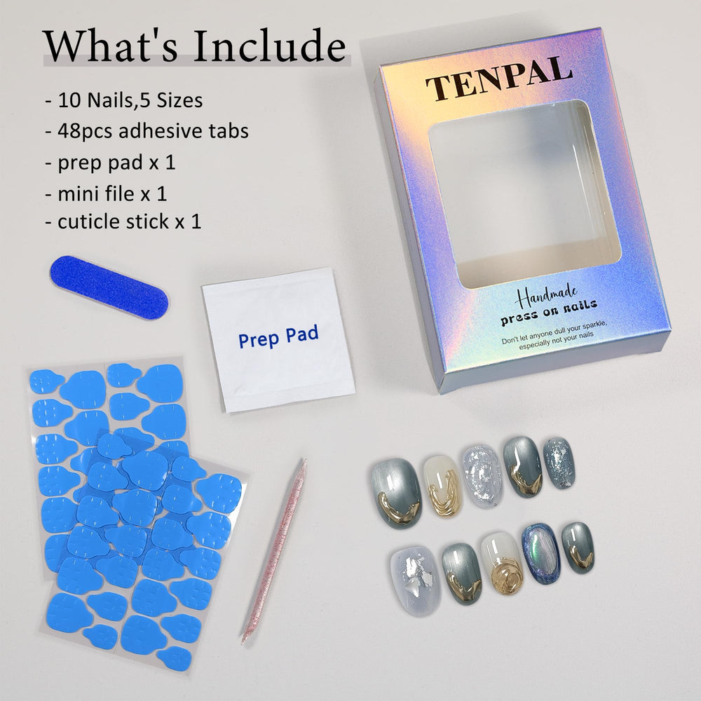 TENPAL cuticle stick and prep pad kit for clean nail prep