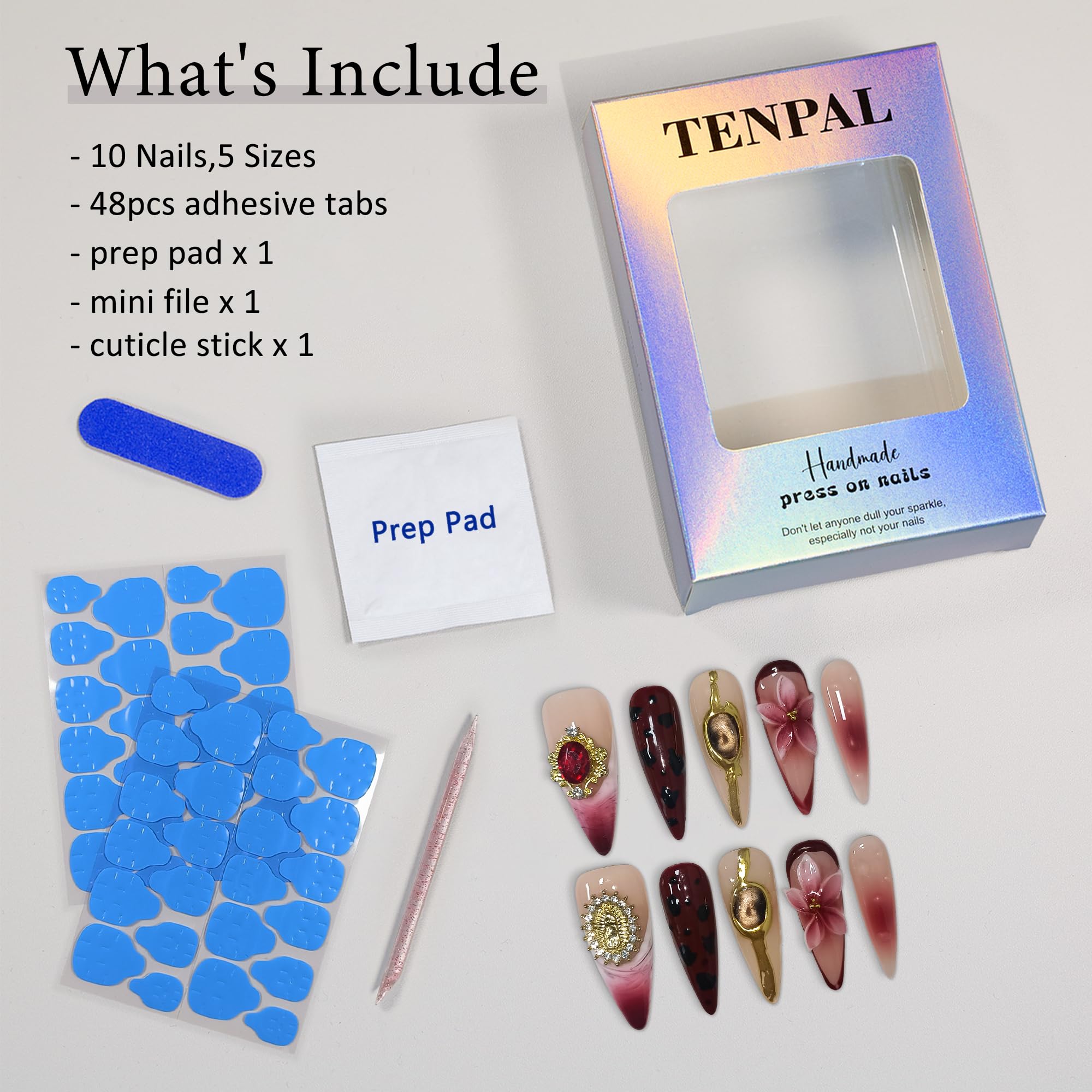 TENPAL daily wear press-on nails for versatile everyday style.