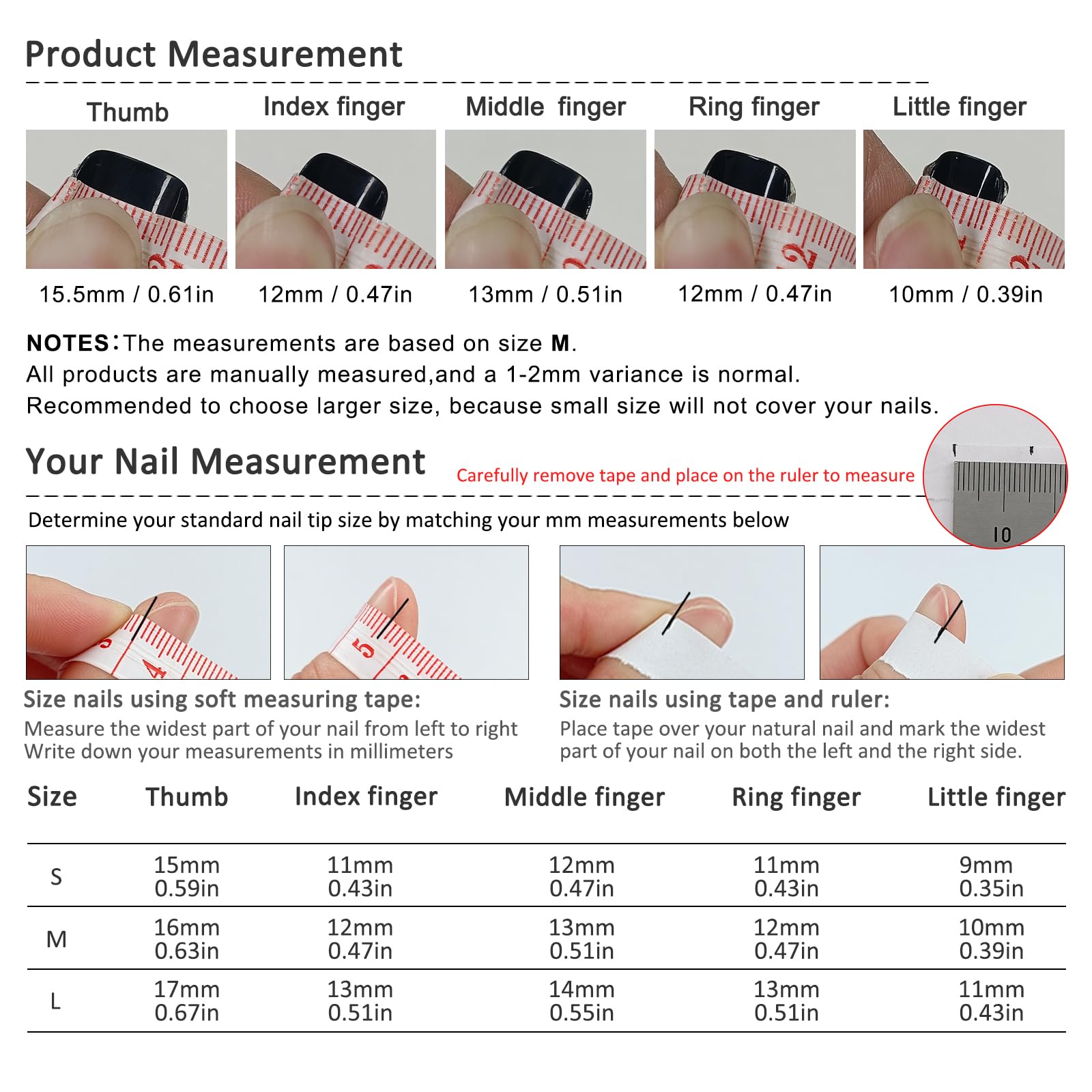 TENPAL Durable waterproof matte finish nails for all-day wear.