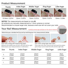 TENPAL Durable waterproof matte finish nails for all-day wear.