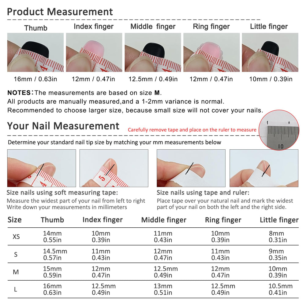 TENPAL durable wear press on nails for long lasting style