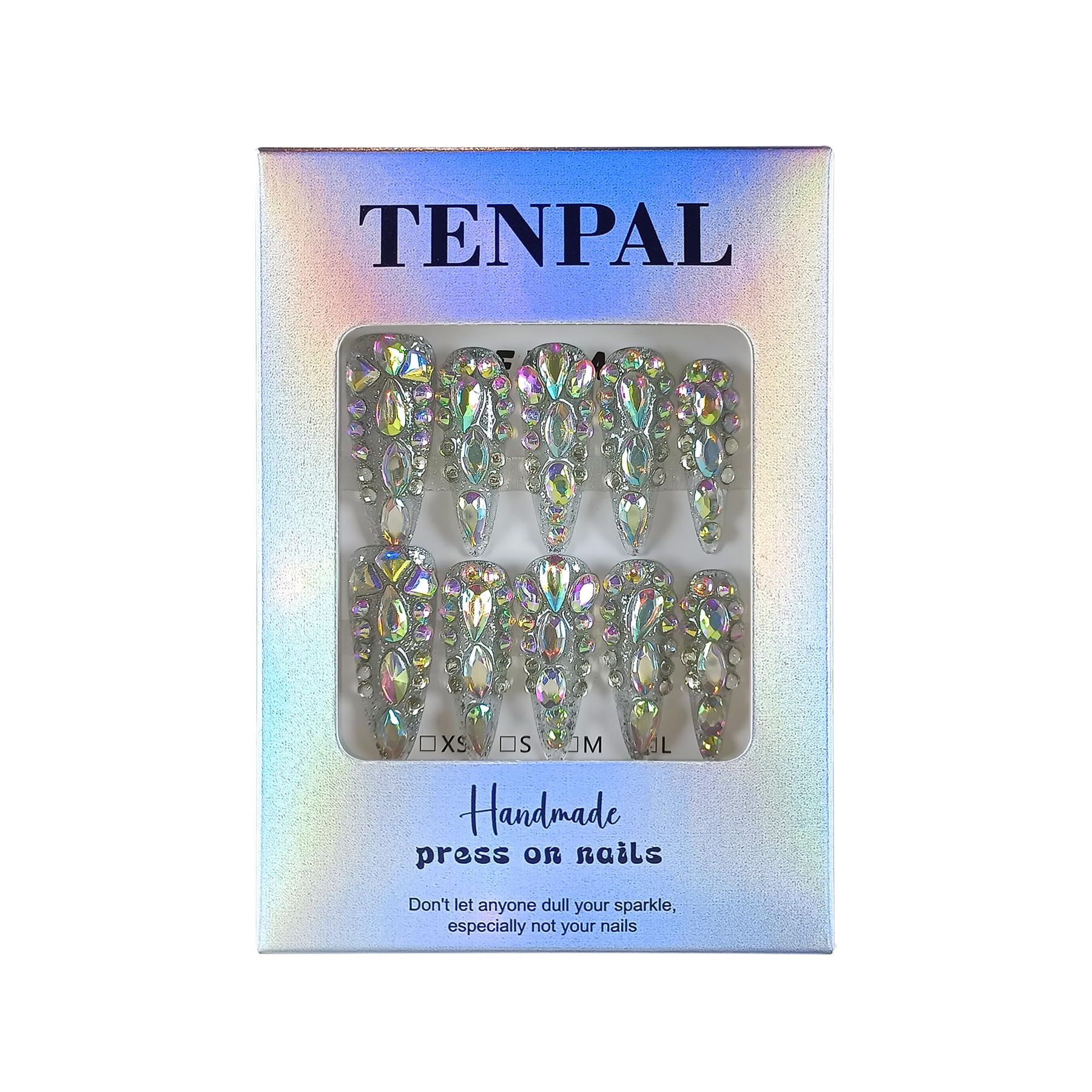 TENPAL nails with French tips for office settings