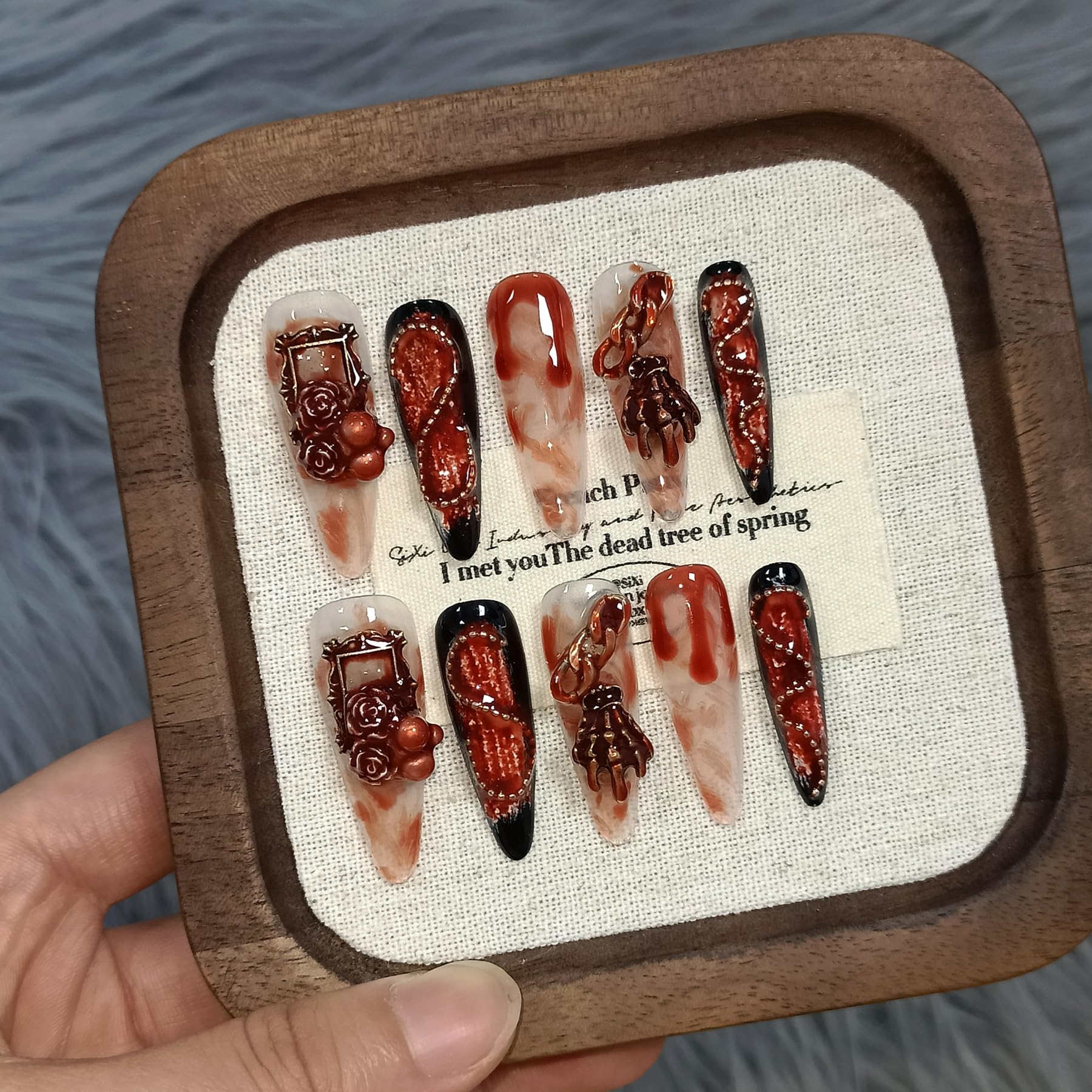 TENPAL glue-on nails kit included for easy at-home application