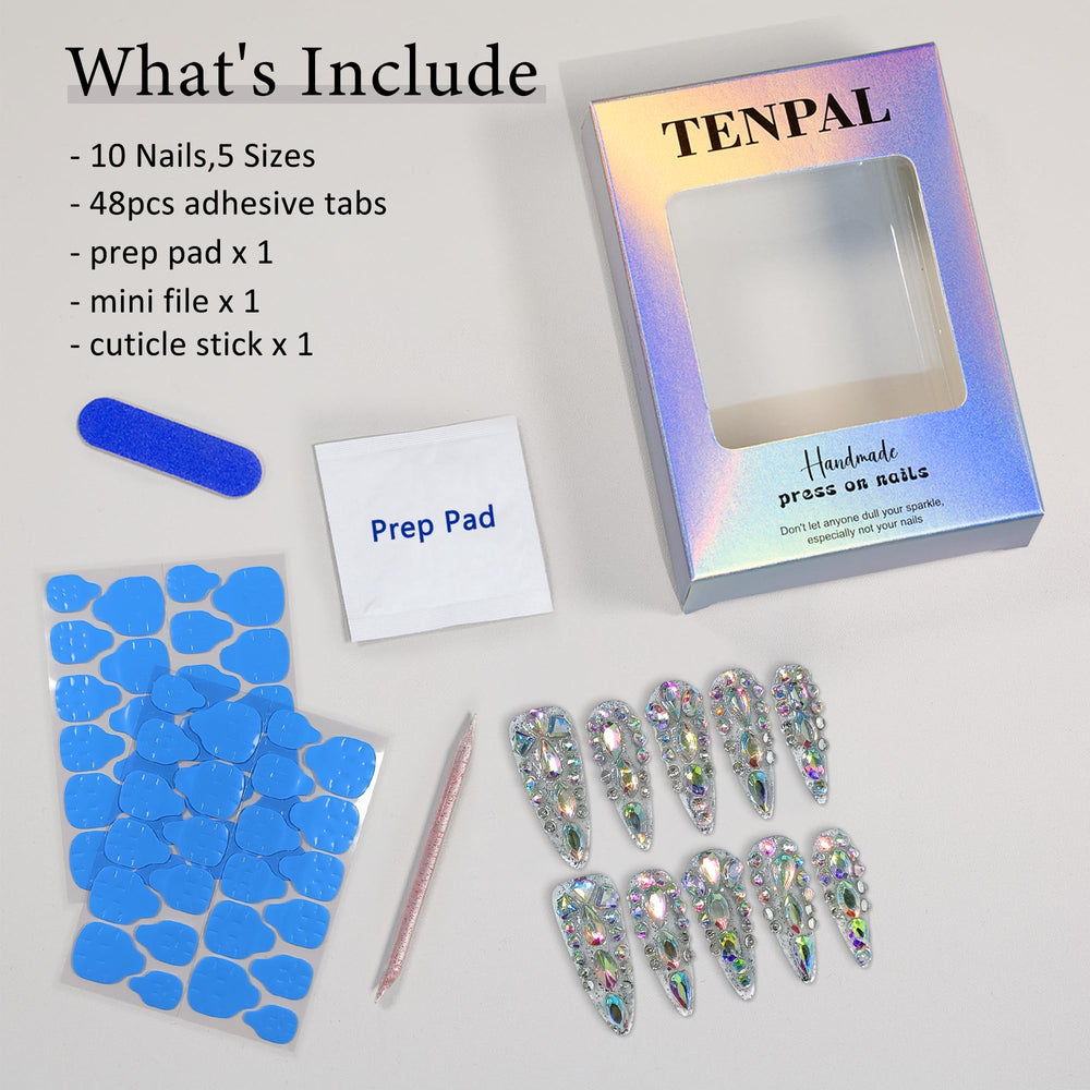 TENPAL gym-proof waterproof matte nails for active use
