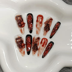 TENPAL long-stiletto finish close-up with high-gloss look