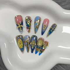 TENPAL nail kit with adhesive, file, cuticle stick for easy application.