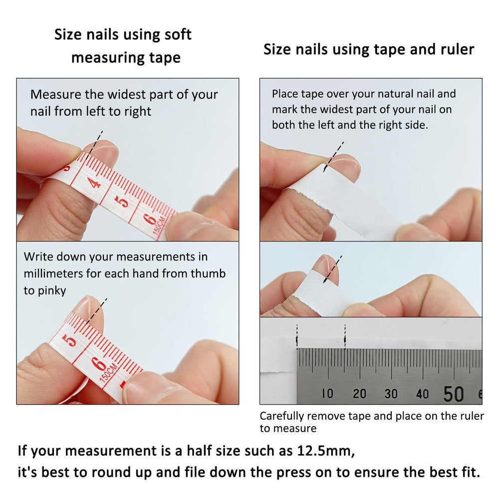 TENPAL packaging box with accessories for press-on nails.