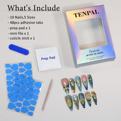 TENPAL salon gel look without UV light or long dry time.