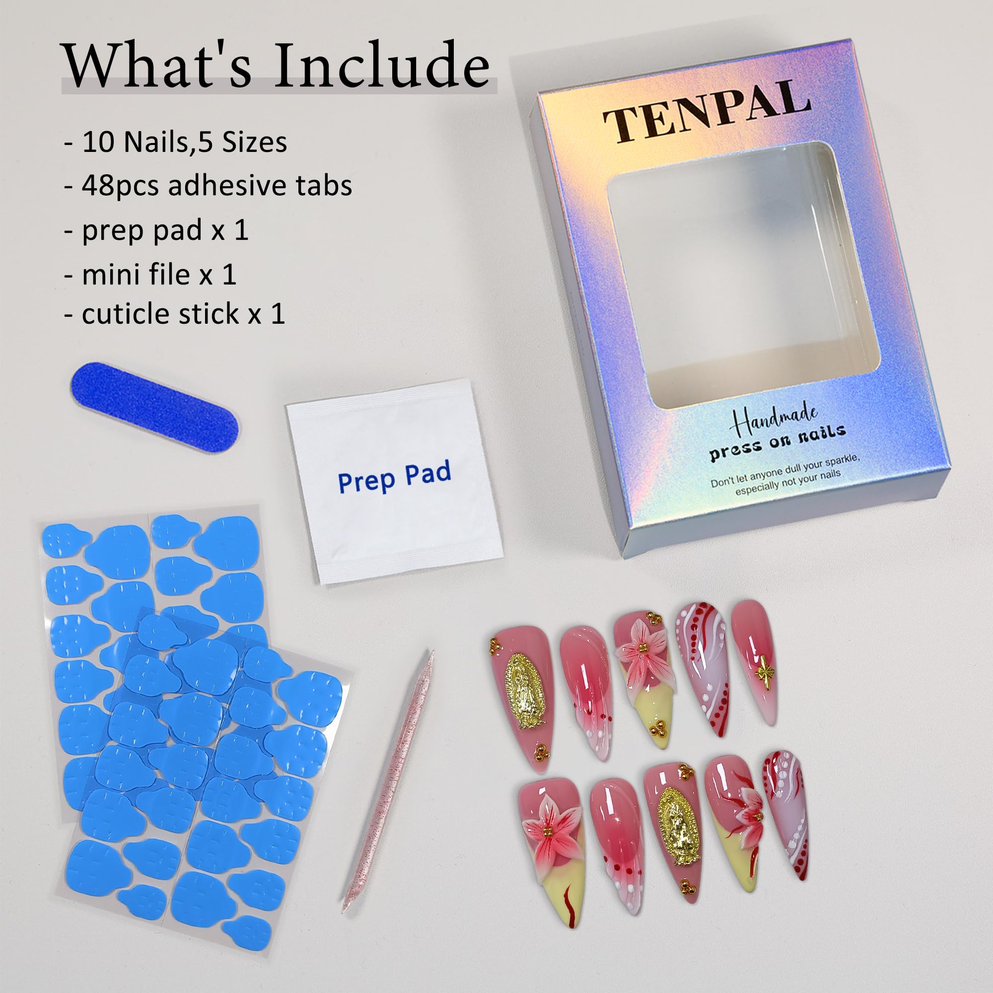 Tenpal skin-friendly nails suitable for sensitive skin and pregnancy users.