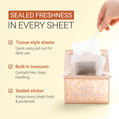 Built-in tweezer included with Tenzero mask for clean handling