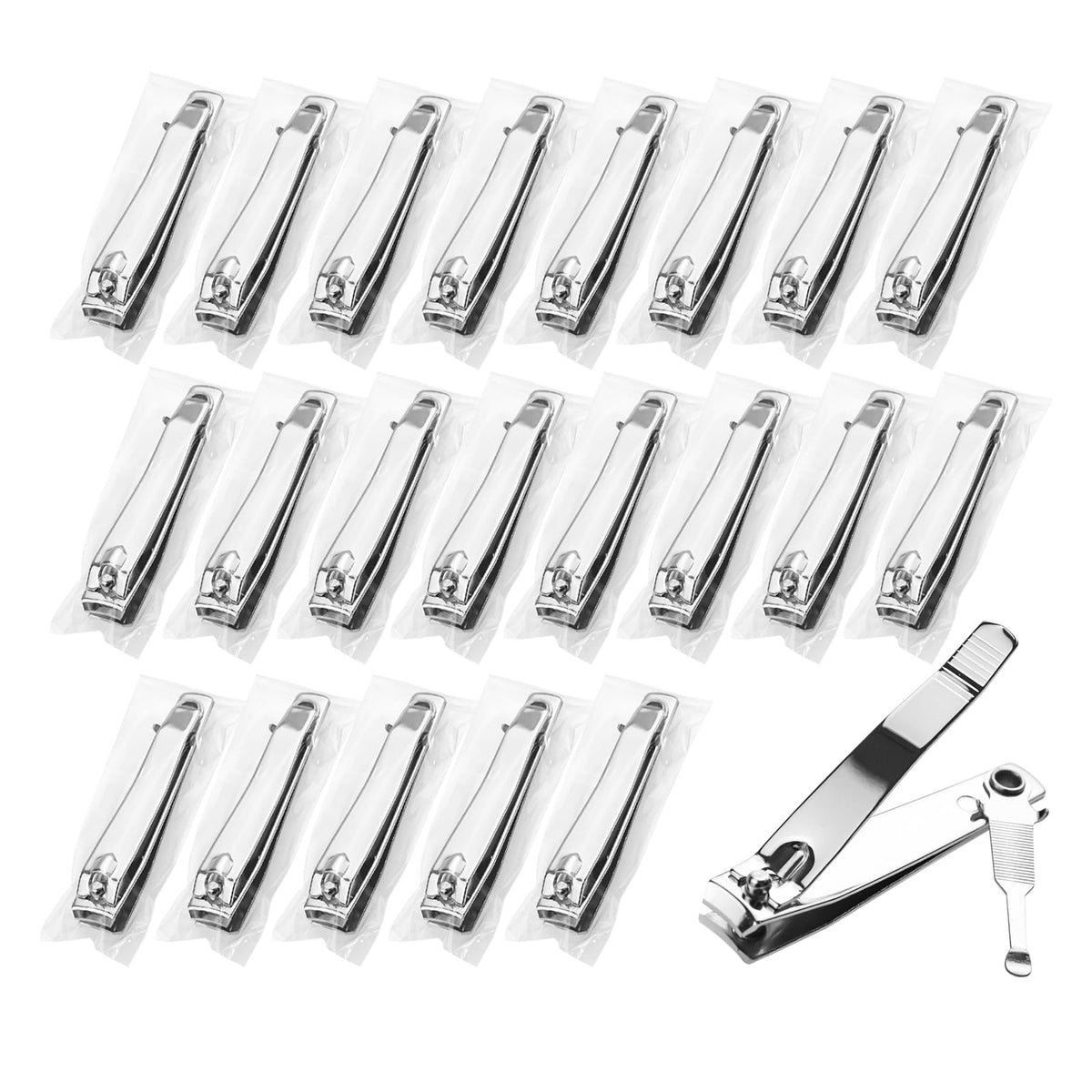Terdey nail clippers in individually wrapped packaging for hygiene and travel.