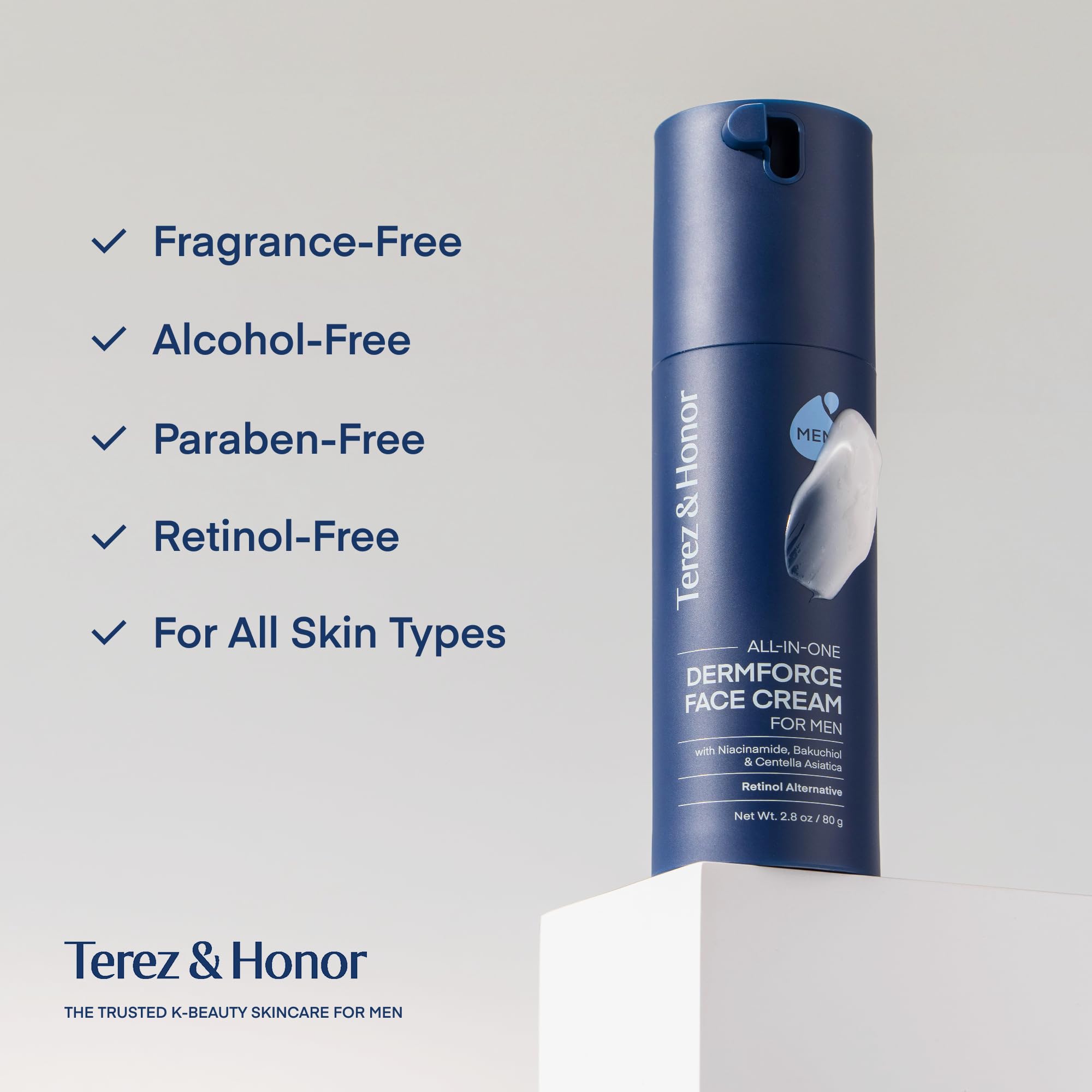 TEREZ & HONOR branding label close-up communicates trusted Korean skincare