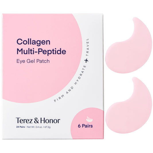 TEREZ & HONOR collagen under eye patches pack for on-the-go refresh and anti-aging care