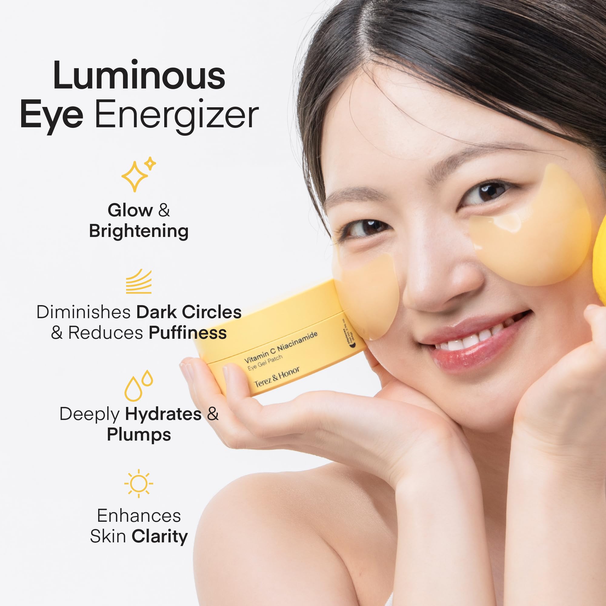 TEREZ & HONOR eye patches under eyes for cooling hydration
