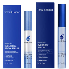 Terez & Honor eyelash serum bottle front signaling a fuller lash look