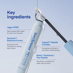 TEREZ & HONOR Reviving Lash Serum packaging highlights clean vegan formula.