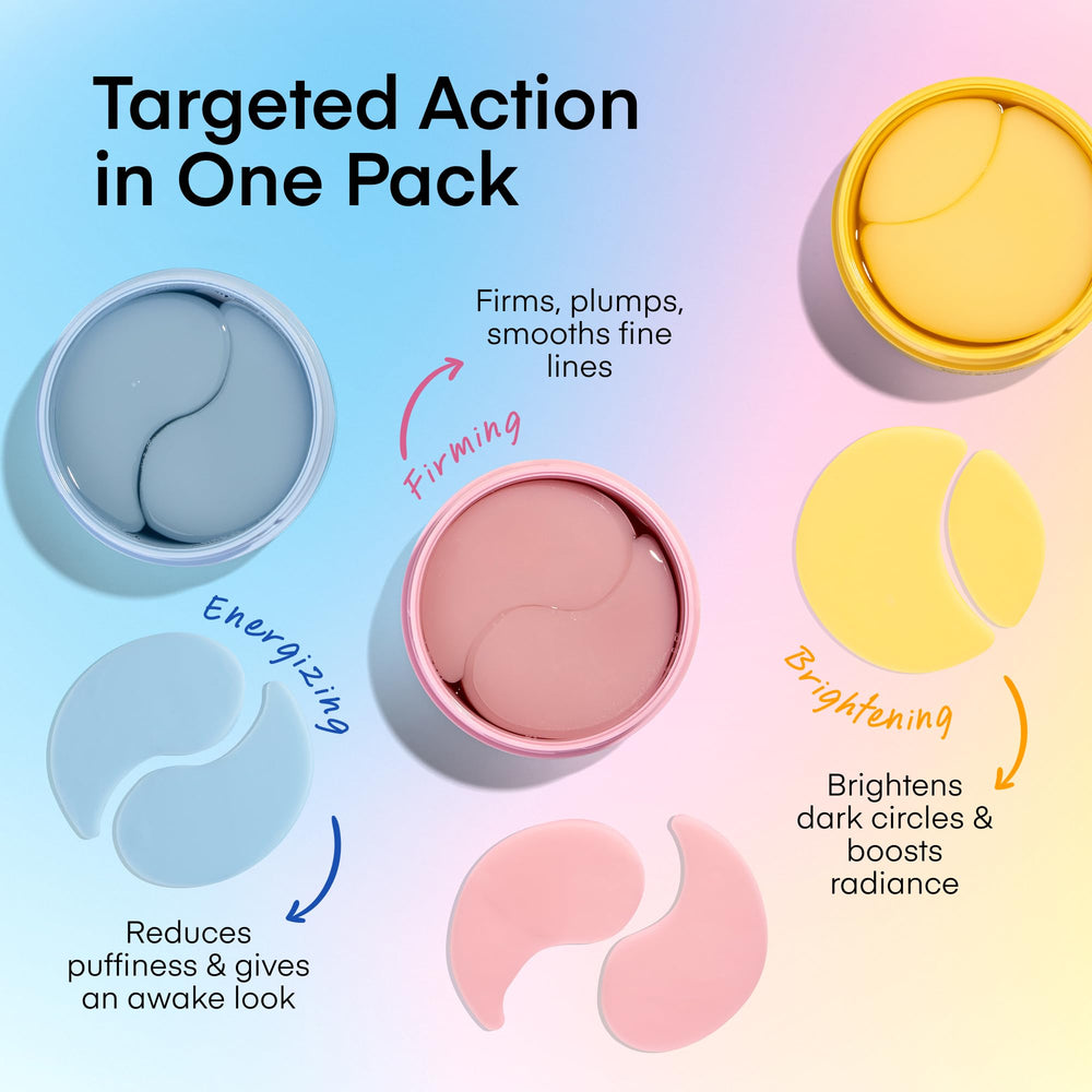 TEREZ & HONOR travel case open with patches for on-the-go eye care.