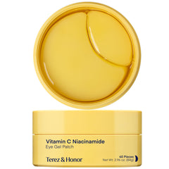 TEREZ & HONOR Vitamin C Eye Patches packaging for brightening prep