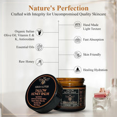 Terra Lotus balm on dry hands demonstrates hydration in action.