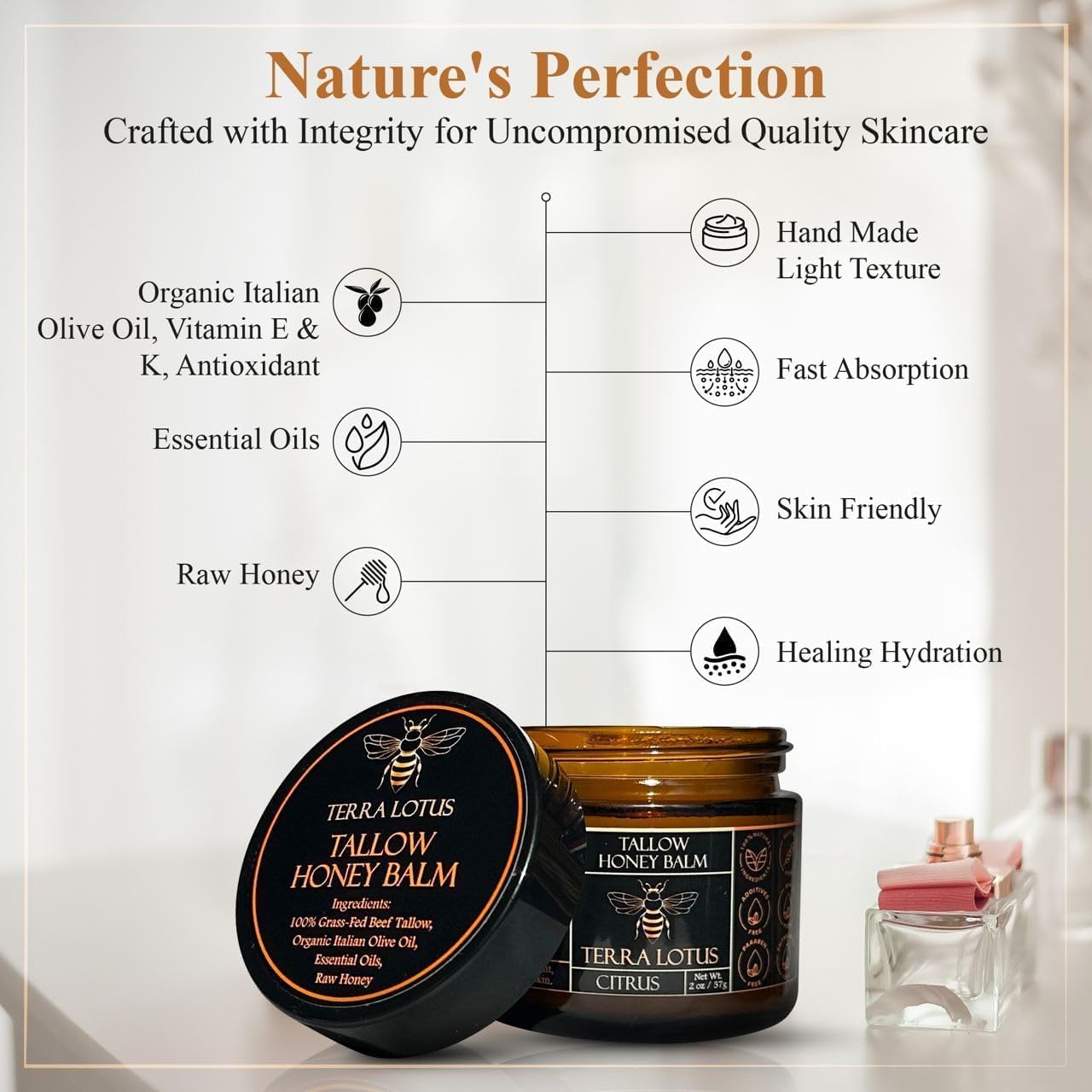 Terra Lotus balm ideal for elbows, knees, and dry patches