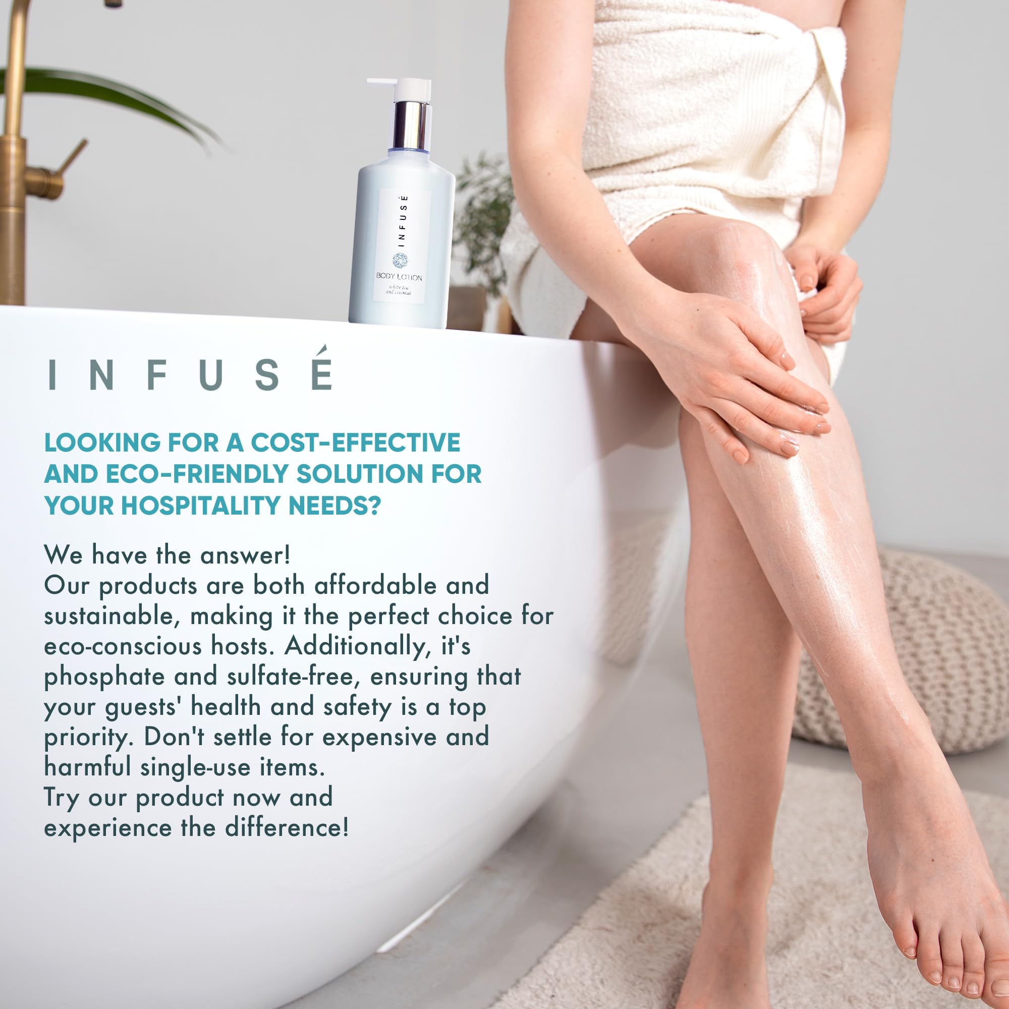 Terra Pure 1-Shoppe Infuse lotion bottle pump provides comforting hydration.