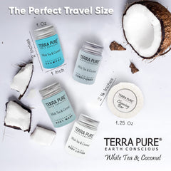 Terra Pure bar soap with white tea and coconut aroma for premium guest bathrooms