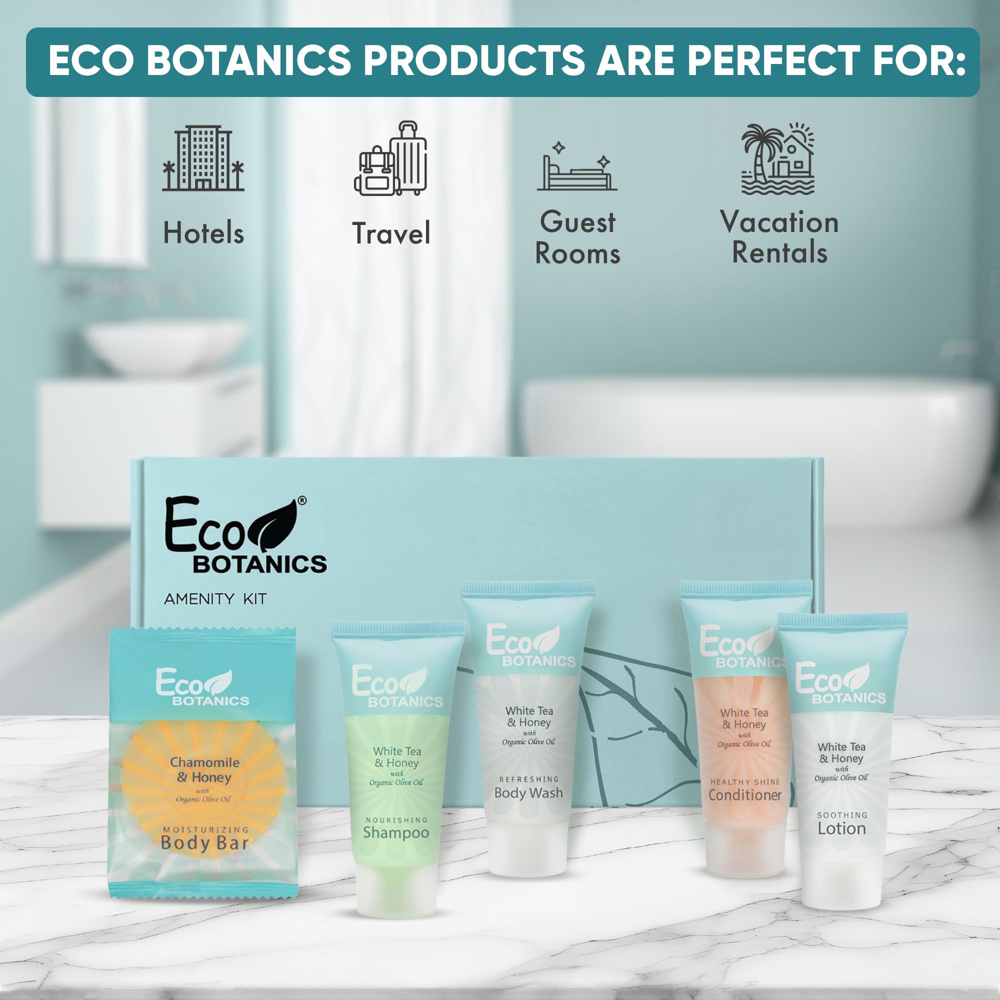 Terra Pure Eco Botanics conditioner pump bottle for guests