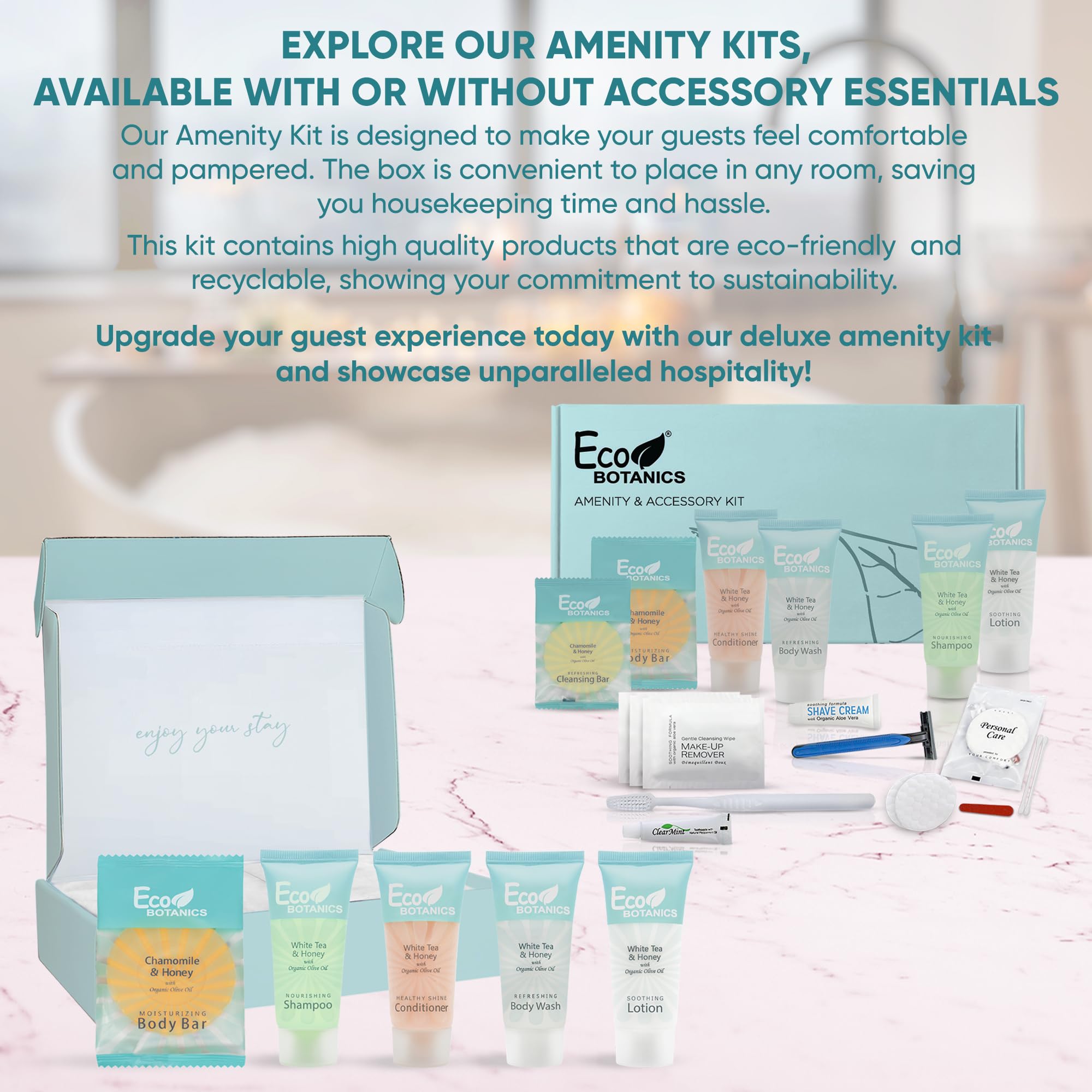 Terra Pure Eco Botanics 15-box case for guest amenities