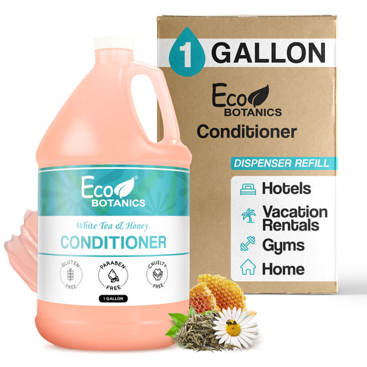 Terra Pure Eco Botanics conditioner gallon bottle for luxurious guest bathrooms.