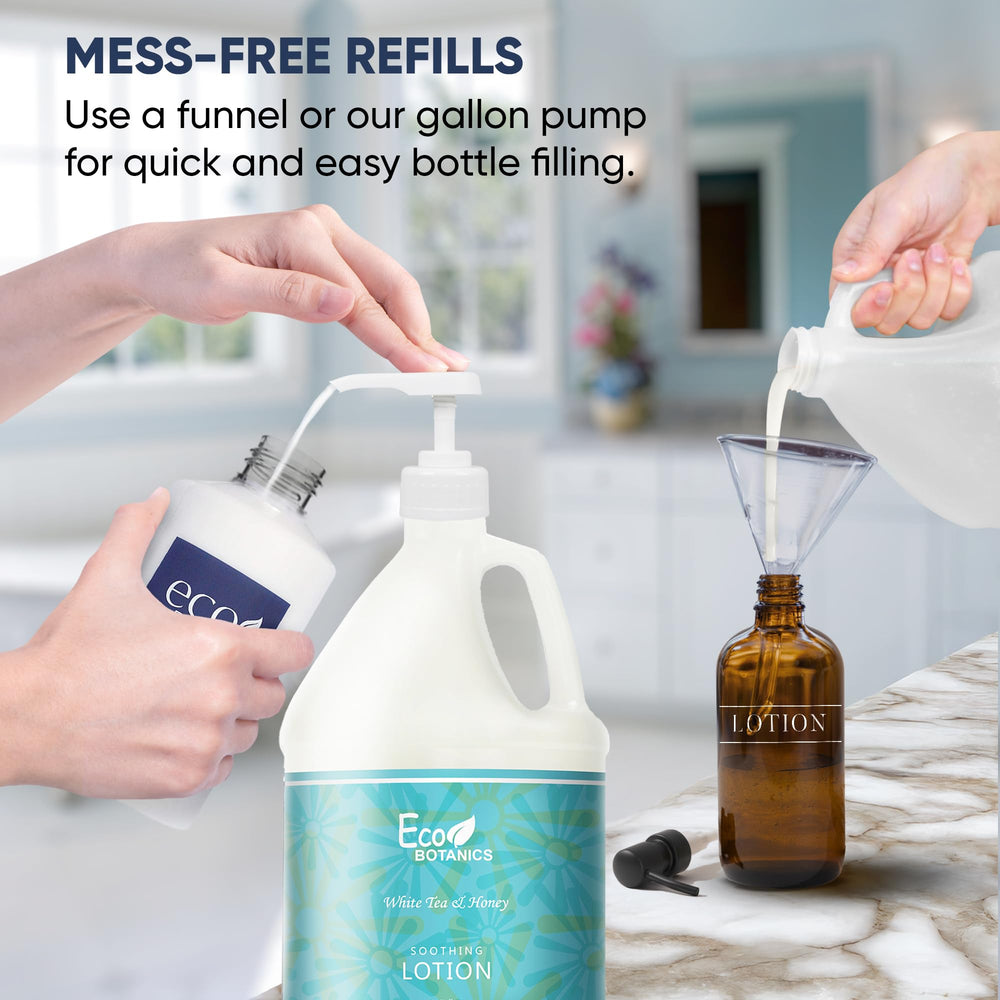Terra Pure gallon packaging for bulk hospitality amenities.