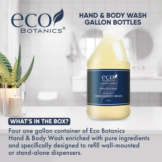 Terra Pure Eco Botanics honey and white tea fragrance enhances guest bathroom ambiance
