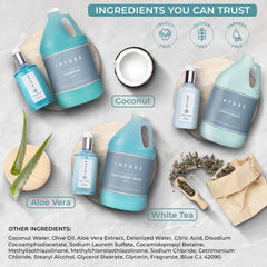 Terra Pure refillable shampoo pump bottle in hotel bathroom for easy refills