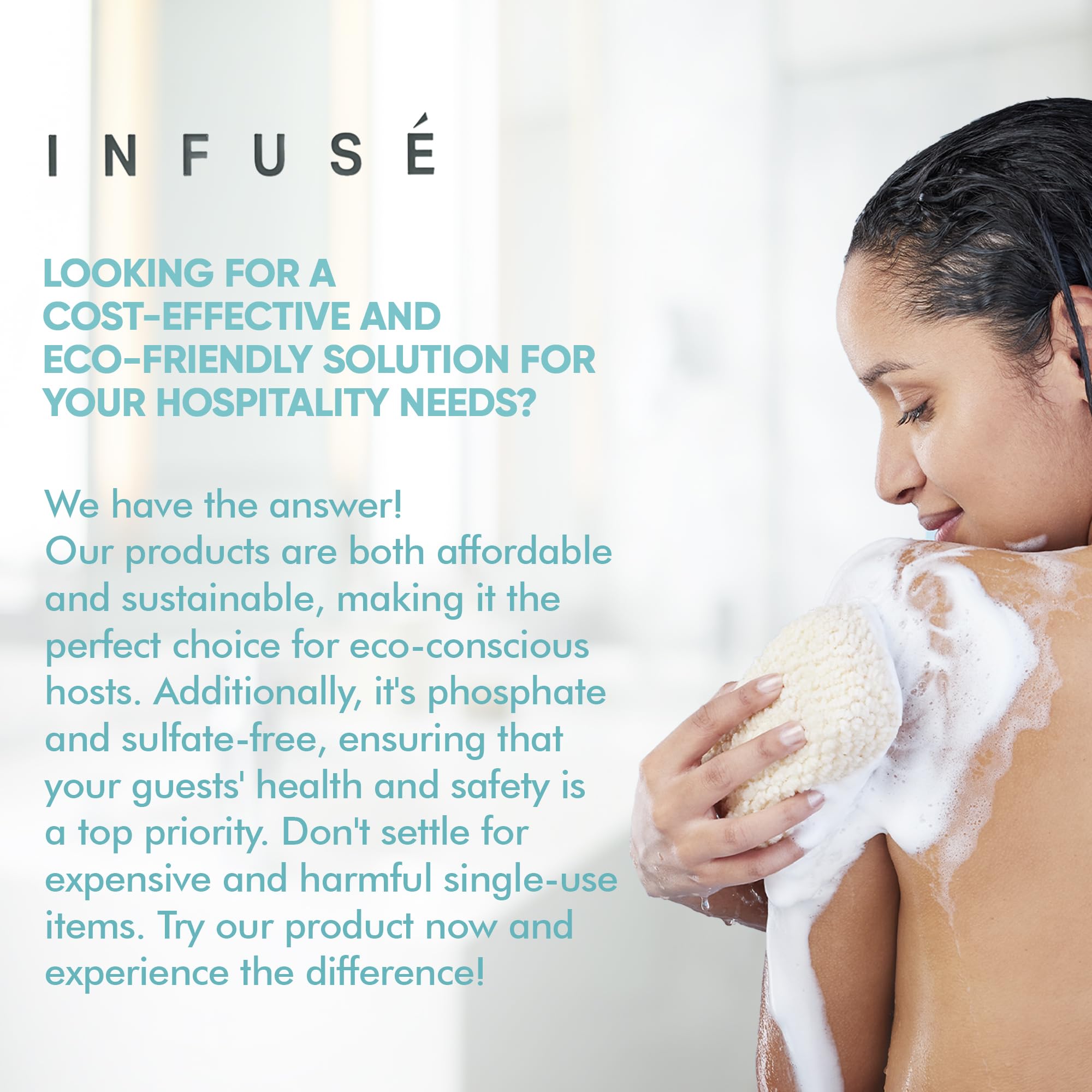 Terra Pure Infuse paraben-free formula supports eco-friendly amenities