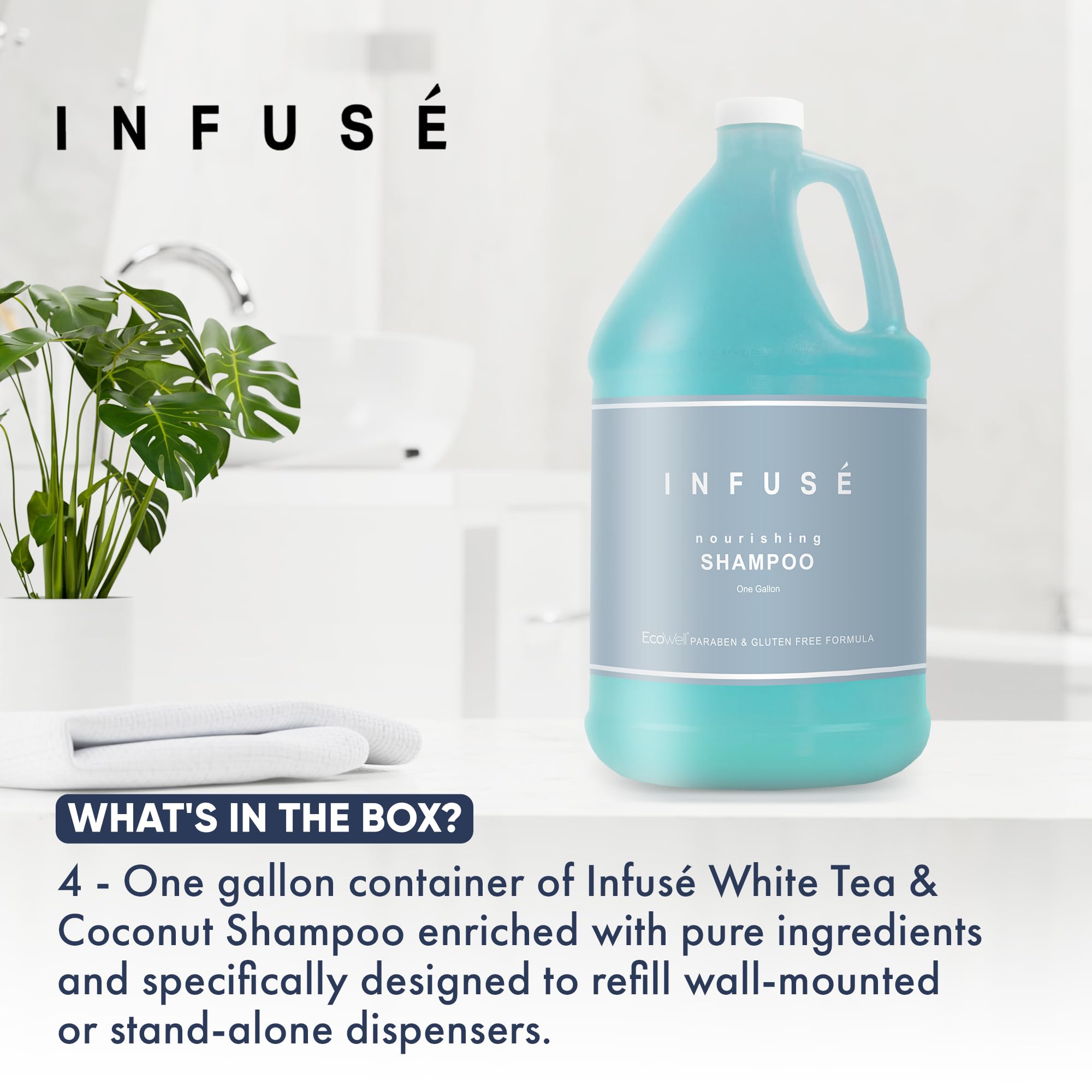 Terra Pure Infuse 4-gallon set for bulk hotel dispenser refills